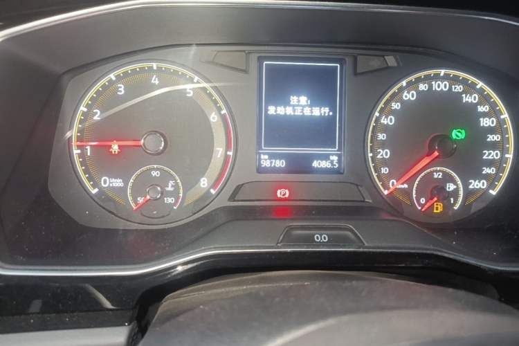 Used Volkswagen Sagitar 2019 280TSI DSG Comfort Version China VI Standard Odometer Close Up