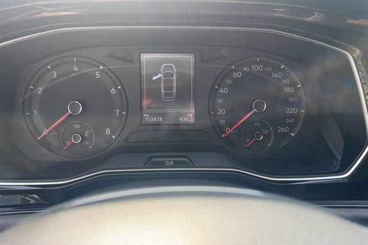 Used Volkswagen Sagitar 2019 280TSI DSG Comfort Version China VI Standard Odometer Close Up