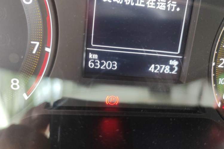 Used Volkswagen Sagitar 2019 280TSI DSG Comfort Version China VI Standard Odometer Close Up
