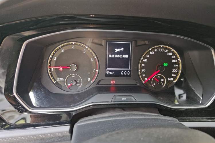 Used Volkswagen Sagitar 2019 280TSI DSG Comfort Version China VI Standard Odometer Close Up