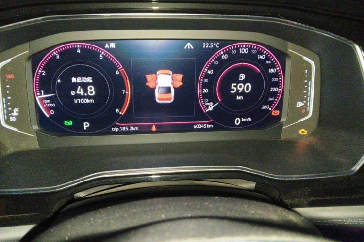 Used Volkswagen Sagitar 2019 280TSI DSG Comfort Version China VI Standard Odometer Close Up