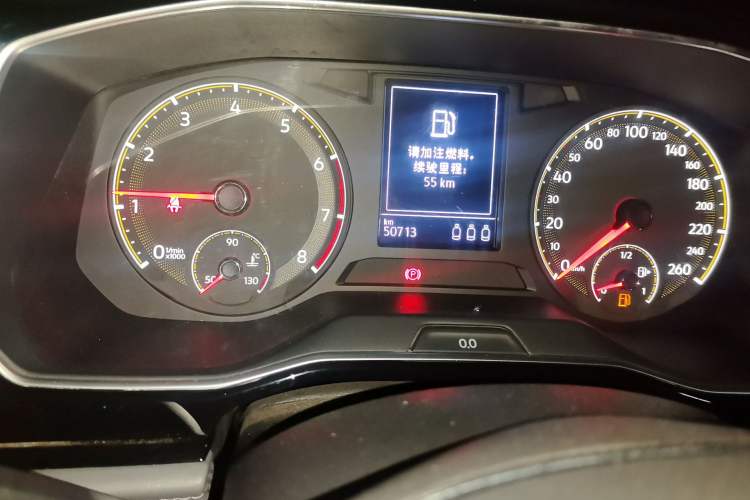 Used Volkswagen Sagitar 2019 280TSI DSG Comfort Version China VI Standard Odometer Close Up