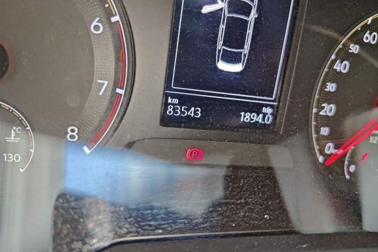 Used Volkswagen Sagitar 2019 280TSI DSG Comfort Version China VI Standard Odometer Close Up