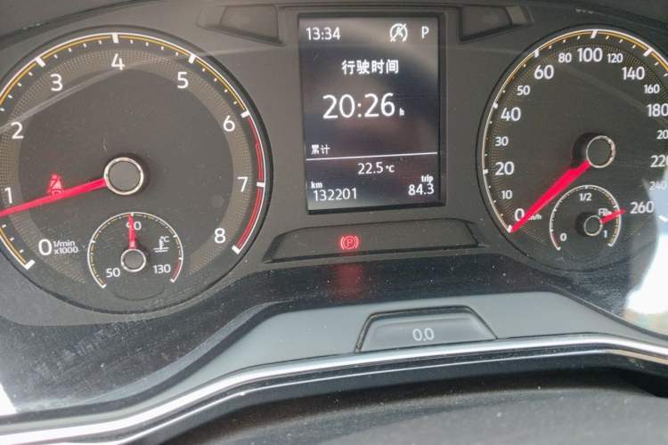 Used Volkswagen Sagitar 2020 280TSI DSG Comfort Version China VI Standard Odometer Close Up
