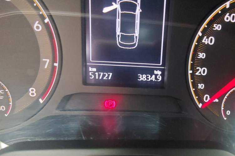 Used Volkswagen Sagitar 2020 280TSI DSG Comfort Version China VI Standard Odometer Close Up