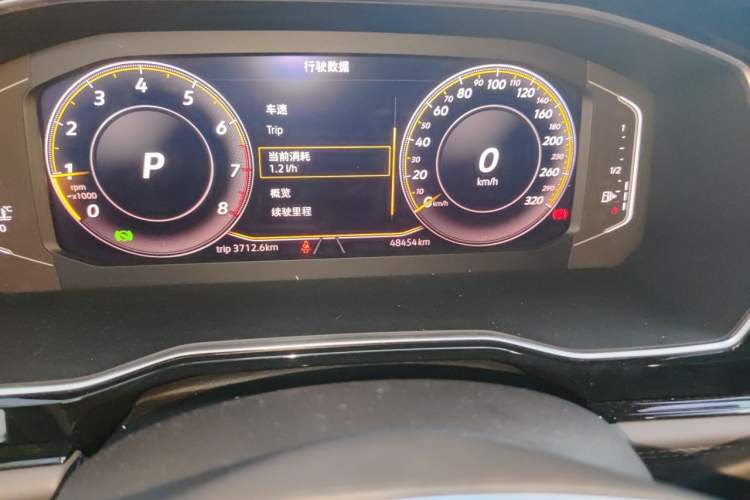Used Volkswagen Sagitar 2020 280TSI DSG Comfort Version China VI Standard Odometer Close Up