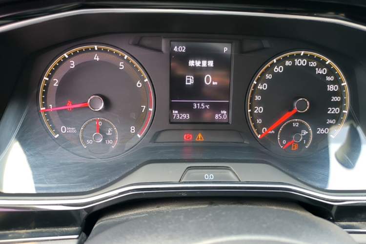 Used Volkswagen Sagitar 2020 280TSI DSG Comfort Version China VI Standard Odometer Close Up
