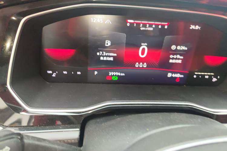Used Volkswagen Sagitar 2020 280TSI DSG Comfort Version China VI Standard Odometer Close Up