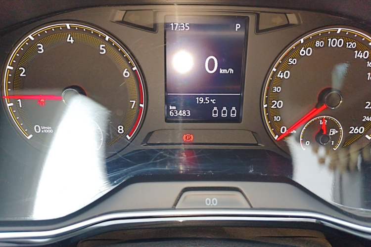 Used Volkswagen Sagitar 2020 280TSI DSG Luxury Version China VI Standard Odometer Close Up