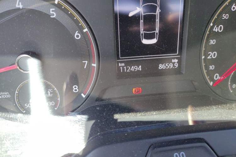 Used Volkswagen Sagitar 2020 280TSI DSG Comfort Version China VI Standard Odometer Close Up
