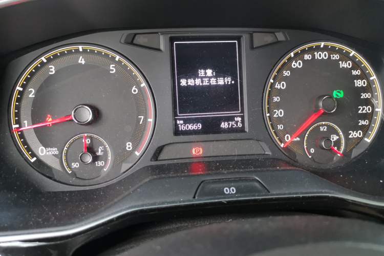Used Volkswagen Sagitar 2020 280TSI DSG Comfort Version China VI Standard Odometer Close Up