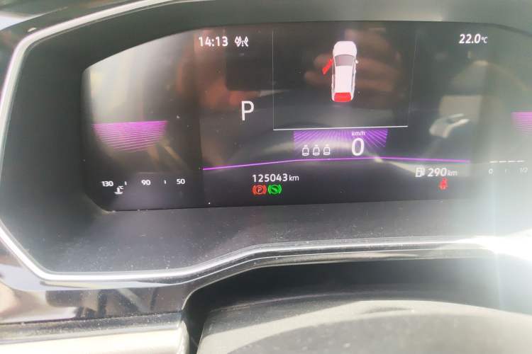 Used Volkswagen Sagitar 2020 280TSI DSG Comfort Version China VI Standard Odometer Close Up