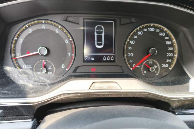 Used Volkswagen Sagitar 2020 280TSI DSG Comfort Version China VI Standard Odometer Close Up