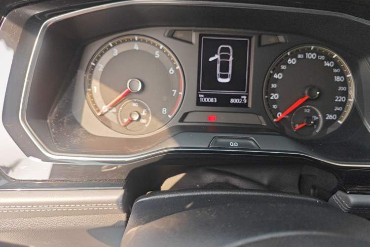 Used Volkswagen Sagitar 2020 280TSI DSG Comfort Version China VI Standard Odometer Close Up