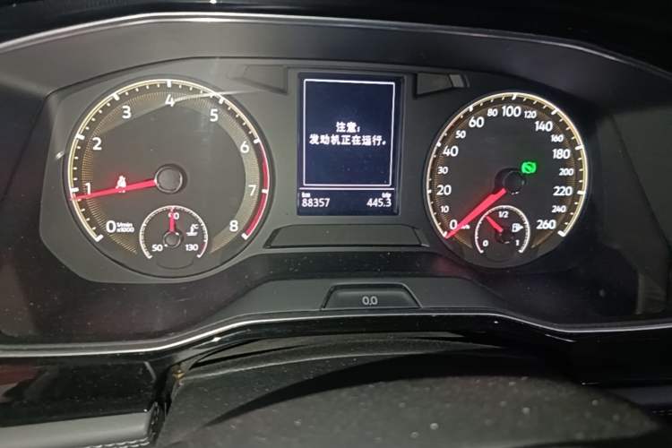 Used Volkswagen Sagitar 2020 280TSI DSG Comfort Version China VI Standard Odometer Close Up