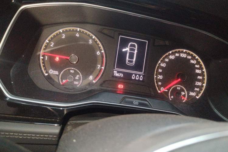 Used Volkswagen Sagitar 2020 280TSI DSG Comfort Version China VI Standard Odometer Close Up