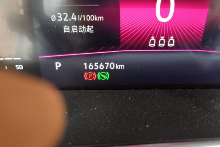 Used Volkswagen Sagitar 2020 280TSI DSG Comfort Version China VI Standard Odometer Close Up