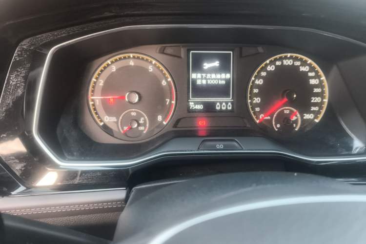 Used Volkswagen Sagitar 2020 280TSI DSG Comfort Version China VI Standard Odometer Close Up