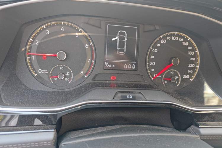 Used Volkswagen Sagitar 2020 280TSI DSG Comfort Version China VI Standard Odometer Close Up