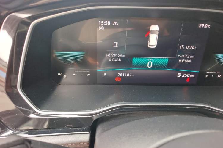 Used Volkswagen Sagitar 2021 280TSI DSG Comfort Connect Edition Odometer Close Up