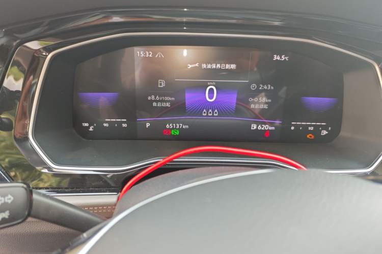 Used Volkswagen Sagitar 2021 280TSI DSG Excellence Edition Odometer Close Up