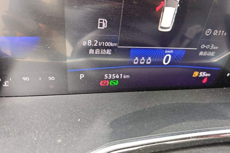 Used Volkswagen Sagitar 2021 280TSI DSG 30th Anniversary Edition Odometer Close Up