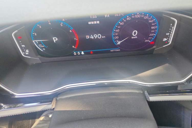 Used Volkswagen Sagitar 2021 280TSI DSG Excellence Edition Odometer Close Up