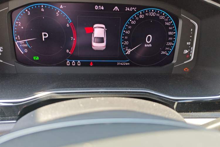 Used Volkswagen Sagitar 2021 280TSI DSG Excellence Edition Odometer Close Up