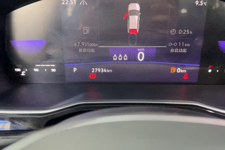 Used Volkswagen Sagitar 2021 280TSI DSG Comfort Connect Edition Odometer Close Up