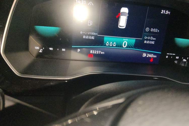 Used Volkswagen Sagitar 2021 280TSI DSG Comfort Connect Edition Odometer Close Up