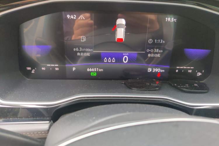 Used Volkswagen Sagitar 2021 200TSI DSG Comfort Connect Edition Odometer Close Up