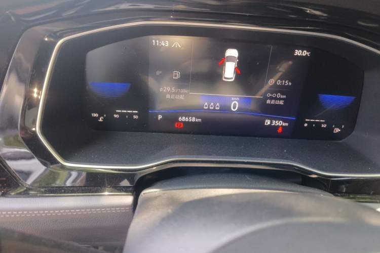Used Volkswagen Sagitar 2021 200TSI DSG Comfort Connect Edition Odometer Close Up
