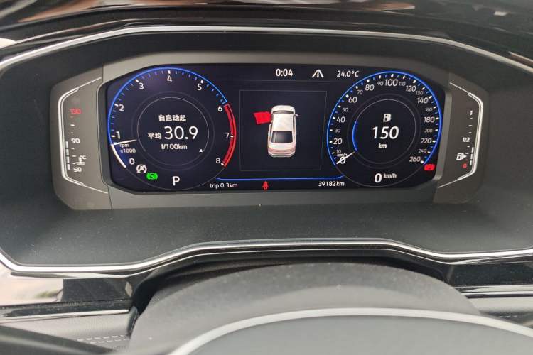 Used Volkswagen Sagitar 2021 280TSI DSG Excellence Edition Odometer Close Up