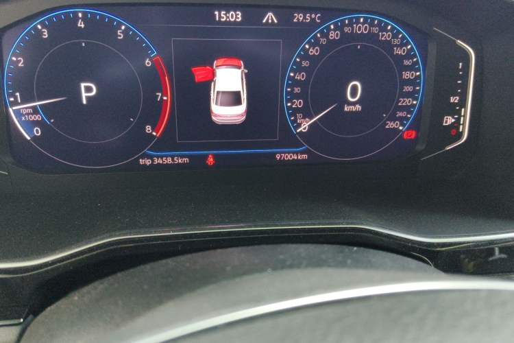 Used Volkswagen Sagitar 2022 280TSI DSG Excellence Edition Odometer Close Up