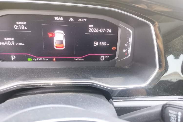 Used Volkswagen Sagitar 2022 280TSI DSG Flyover Edition Odometer Close Up