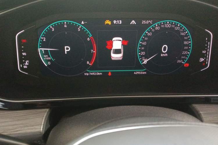 Used Volkswagen Sagitar 2023 280TSI DSG Excellence Edition Odometer Close Up