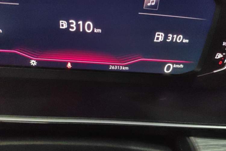 Used Volkswagen Sagitar 2024 300TSI DSG Excellence Edition Odometer Close Up