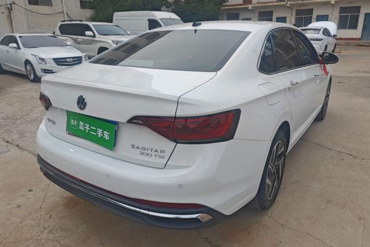 Used Volkswagen Sagitar 2025 Revised Version Three 300TSI DSG Excellence Edition Rear Right 45 Deg