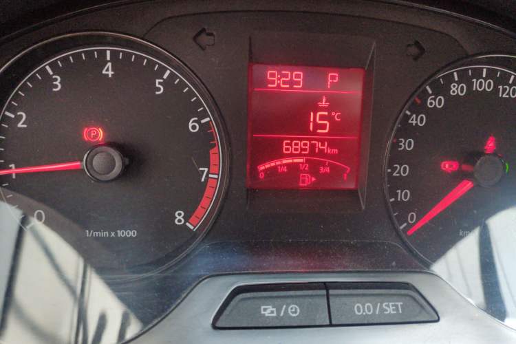Used Volkswagen Santana 2013 1.6L Automatic Comfort Edition Odometer Close Up