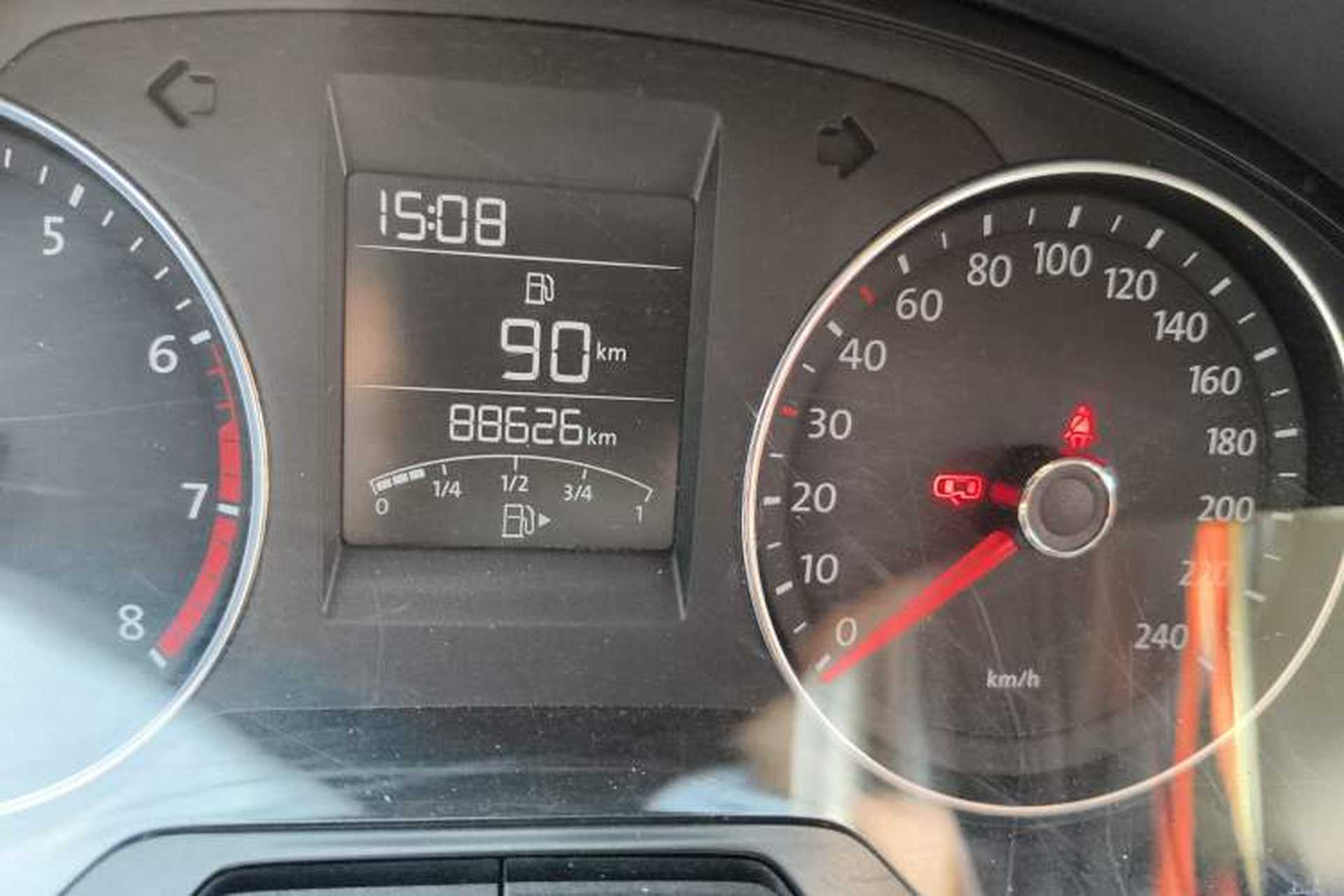 Used Volkswagen Santana 2013 1.6L Manual Luxury Edition Odometer Close Up