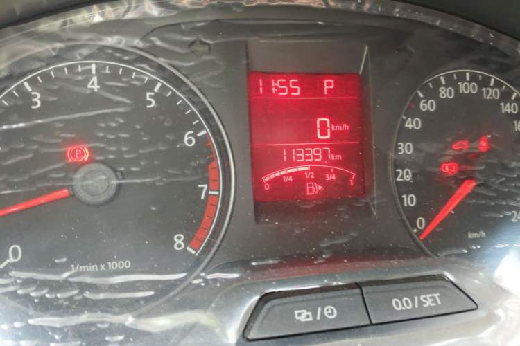 Used Volkswagen Santana 2015 1.6L Automatic Comfort Edition Odometer Close Up