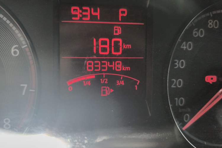 Used Volkswagen Santana 2016 1.6L Automatic Comfort Edition Odometer Close Up