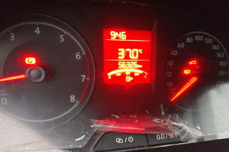 Used Volkswagen Santana 2017 HaoNa 1.4L Manual Fashion Edition Odometer Close Up