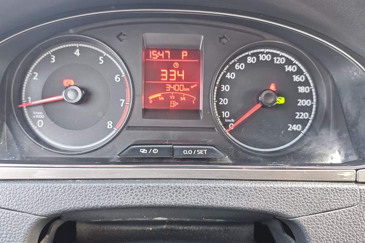 Used Volkswagen Santana 2018 1.5L Automatic Comfort Edition Odometer Close Up