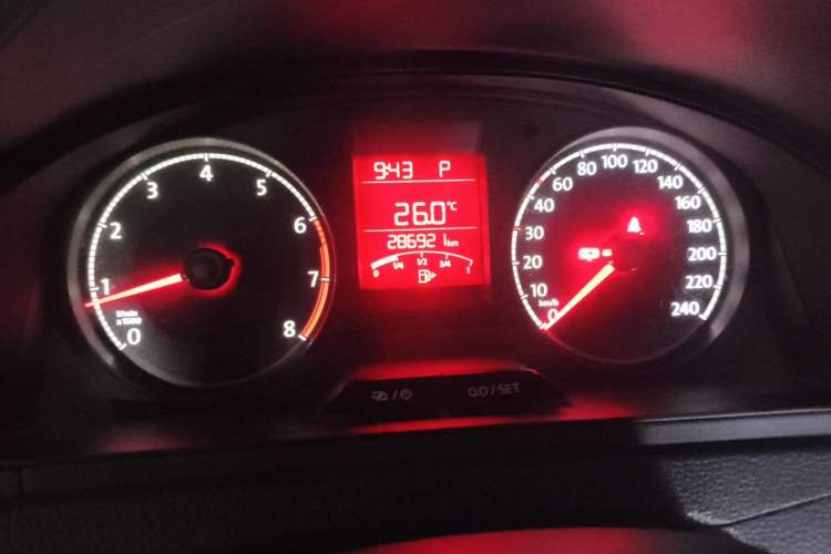 Used Volkswagen Santana 2018 1.5L Automatic Fashion Edition Odometer Close Up