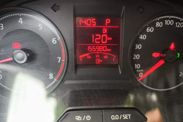Used Volkswagen Santana 2018 1.5L Automatic Comfort Edition Odometer Close Up