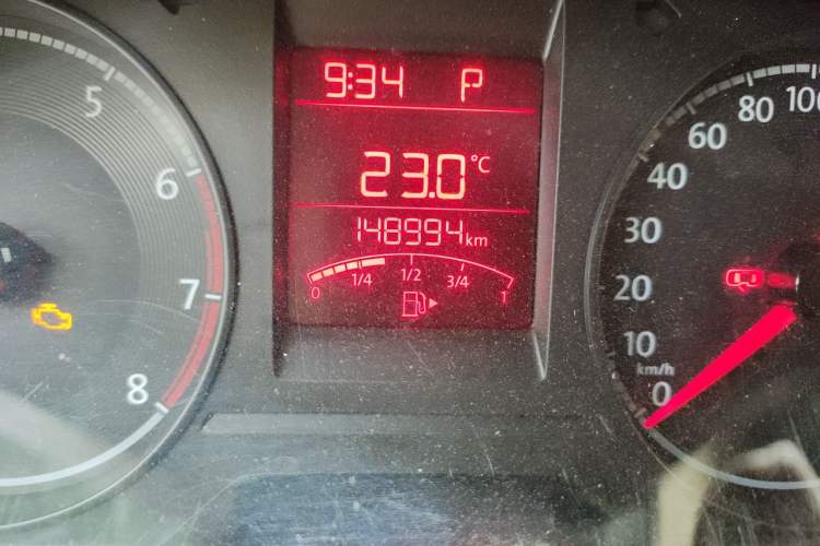 Used Volkswagen Santana 2018 1.5L Automatic Fashion Edition Odometer Close Up