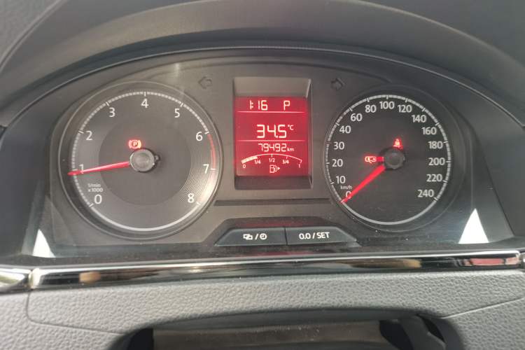 Used Volkswagen Santana 2019 1.5L Automatic Fashion Edition China VI Odometer Close Up