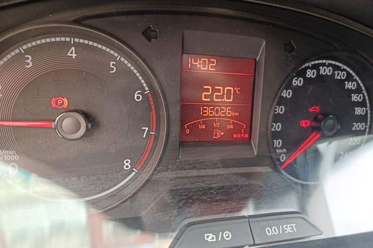 Used Volkswagen Santana 2019 1.5L Manual Fashion Edition China VI Standard Odometer Close Up