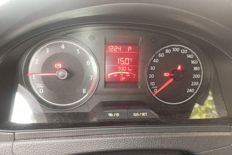 Used Volkswagen Santana 2019 1.5L Automatic Fashion Edition China VI Odometer Close Up